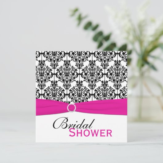 Roze, Witte en Zwarte Vrijgezellenfeest van de Dam Kaart (Staand voorkant)