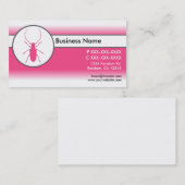 Roze witte fade kever bug visitekaartjes (Voorkant / Achterkant)