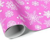 roze witte feestdag cadeaupapier (Rol Hoek)