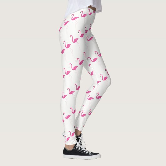 Roze & Witte Flamingo Leggings (Rechts)
