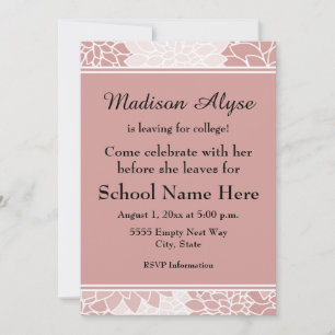 Roze witte flora die weggaat voor de Partij van he Kaart