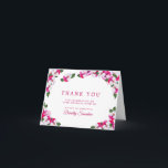 roze witte Floral 30th Birthday Bedankkaart<br><div class="desc">Een prachtige en elegante dankjewel, speciaal ontworpen voor een 30e verjaardagsfeestje. Het bevat een kleurrijk lijst magenta, roze en witte pansies. De helderroze tekst poppen tegen de witte achtergrond. Dit item maakt deel uit van het Collectie Roze Pansy. Het bevat alle items die u nodig hebt om een en unieke...</div>