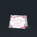 roze witte Floral 60th Birthday Bedankkaart<br><div class="desc">Een prachtige en elegante dankjewel, speciaal ontworpen voor een 60ste verjaardagsfeestje. Het bevat een kleurrijk lijst magenta, roze en witte pansies. De helderroze tekst poppen tegen de witte achtergrond. Dit item maakt deel uit van het Collectie Roze Pansy. Het bevat alle items die u nodig hebt om een en unieke...</div>