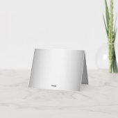 Roze witte Floral Hartelijk dank Bedankkaart (Achterkant)