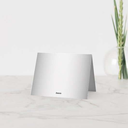 Roze witte Floral Hartelijk dank Bedankkaart (Achterkant)