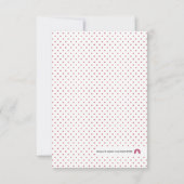 Roze witte  Floral RSVP-kaart RSVP Kaartje (Achterkant)