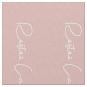 roze witte Franse script kalm houden en doorgaan Stof (Close Up)