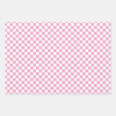 Roze witte gebarsten patroon inpakpapier vel (Voorkant)