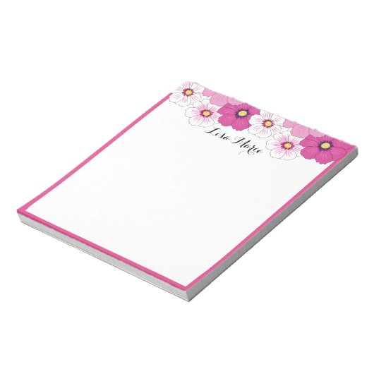  roze witte, gele ventilator notitieblok (Linkerzijde)