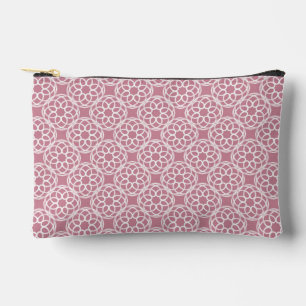Roze Witte Geometrische Naadloos Patroon Klein Etui