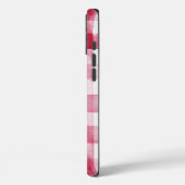 Roze witte geplakte strepen Verjaardag Case-Mate iPhone Case (Achterkant / Links)