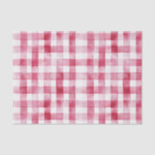 Roze witte geplakte strepen Verjaardag Tissuepapier (Voorkant)