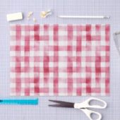 Roze witte geplakte strepen Verjaardag Tissuepapier (Craft)