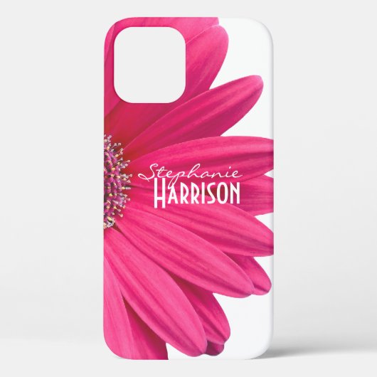 Roze Witte Gerbera Daisy iPhone 6 hoesje (Achterkant)
