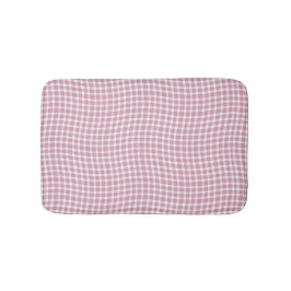 Roze Witte Geruite Geruite Naadloos Patroon Badmat