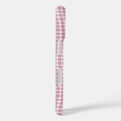 Roze Witte Geruite Geruite Naadloos Patroon Case-Mate iPhone Case (Achterkant / Rechts)
