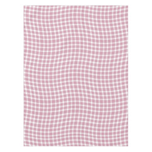 Roze Witte Geruite Geruite Naadloos Patroon Tafelkleed
