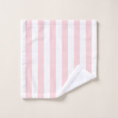 Roze & Witte Gestreepte Badhanddoek Sets Bad Handdoek (Wasdoekje)