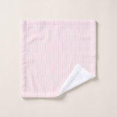 Roze & Witte Gestreepte Badhanddoek Sets Bad Handdoek (Wasdoekje)