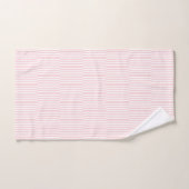 Roze & Witte Gestreepte Badhanddoek Sets Bad Handdoek (Handdoek)