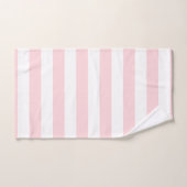 Roze & Witte Gestreepte Badhanddoek Sets Bad Handdoek (Handdoek)
