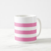 Roze & Witte Gestreepte Mok (Voorkant rechts)