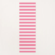 Roze & witte gestreepte yogamat