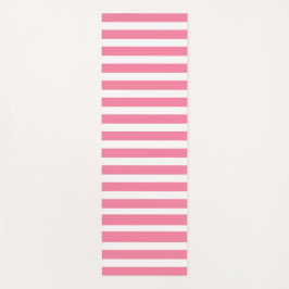 Roze & witte gestreepte yogamat