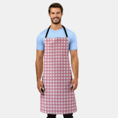 Roze witte gingham Check Pset Schort (Gedragen)