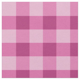 Roze Witte Gingham Geruite Kamgaren Katoenen Stof