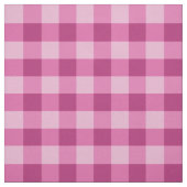 Roze Witte Gingham Geruite Kamgaren Katoenen Stof (Swatch)