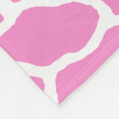 Roze witte Giraffe Fleece Deken (Hoek)