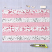 Roze witte grijs Glitter Birthday Baby Bridal Show Tissuepapier (Craft)