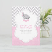 Roze, Witte Grijze Olifant š - Spelinstructies Kaart (Staand voorkant)