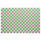 Roze Witte Groene Geruite Ontwerp  Stof (Fat Quarter)