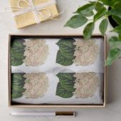  roze witte groene krantenbloemen #2 tissuepapier (Geschenk)