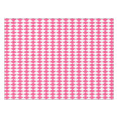 Roze Witte Harlequin Diamonds Checkers Ontwerp Tafelkleed (Voorkant (Horizontaal))