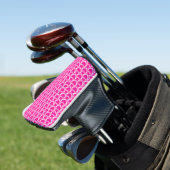 Roze Witte Harten Patroon Golfheadcover (Insitu)