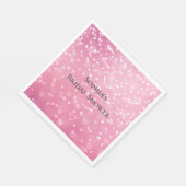 Roze Witte Harten Verjaardag Servet (Hoek)