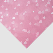 Roze Witte Harten Verjaardag Tissuepapier (Detail)