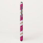 Roze, witte Hoesje-Mate Barely Er is iPhone X Hoes (Achterkant/links)