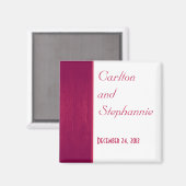 Roze/Witte Houten Magneet van het Korrelhuwelijk (Voorkant / Achterkant)