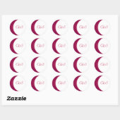 Roze/Witte Houten Stickers van de Graanenvelop (Vel)