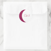Roze/Witte Houten Stickers van de Graanenvelop (Tas)