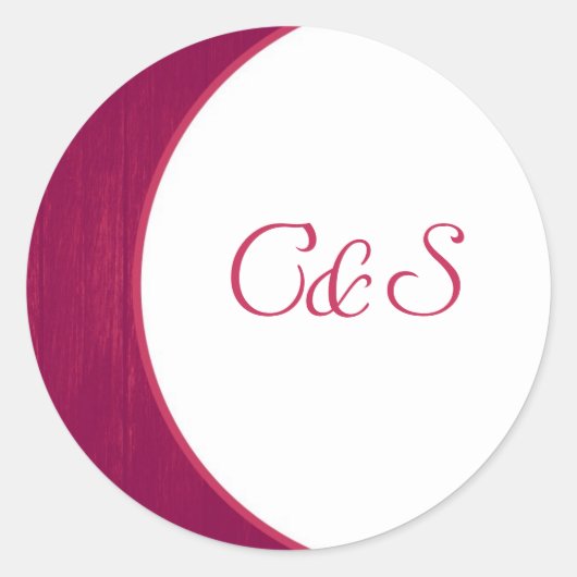 Roze/Witte Houten Stickers van de Graanenvelop (Voorkant)