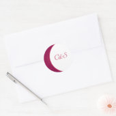 Roze/Witte Houten Stickers van de Graanenvelop (Envelop)