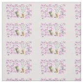 Roze & Witte Huwelijksfeest Katoenen Stof (Swatch)