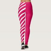 Roze & Witte Jester-broek Leggings (Achterkant)