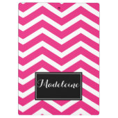 Roze witte kaas naam Zig Zag Klembord (Achterkant)