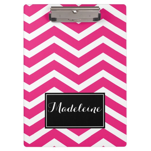 Roze witte kaas naam Zig Zag Klembord (Voorkant)